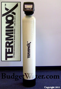 The Terminox® Iron Filter sold exclusively at BudgetWater.co