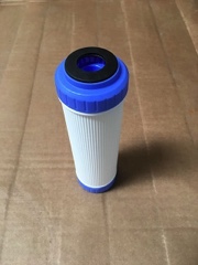 Nitrate cartridge filter for removal of nitrates from drinking water.